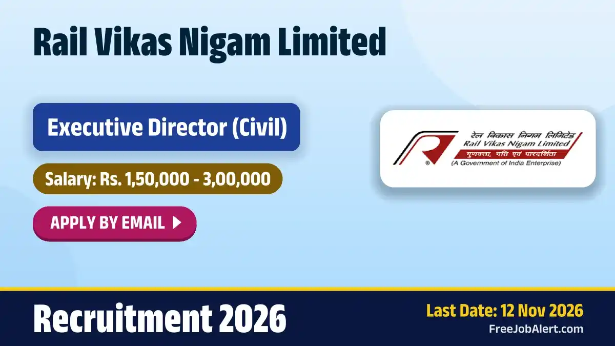 RVNL Executive Director Recruitment 2026 – Apply Online RVNL Executive Director Recruitment 2026 – Apply Online