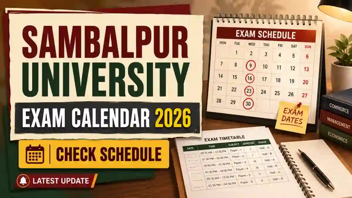 Sambalpur University Exam Calendar 2026-27 - Complete Date Sheet for All Courses