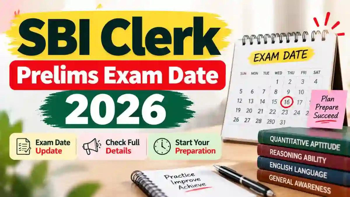 SBI Clerk Prelims Exam Date 2026 - Check Regular & Backlog Drive Schedule at sbi.bank.in SBI Clerk Prelims Exam Date 2026 - Check Regular & Backlog Drive Schedule at sbi.bank.in