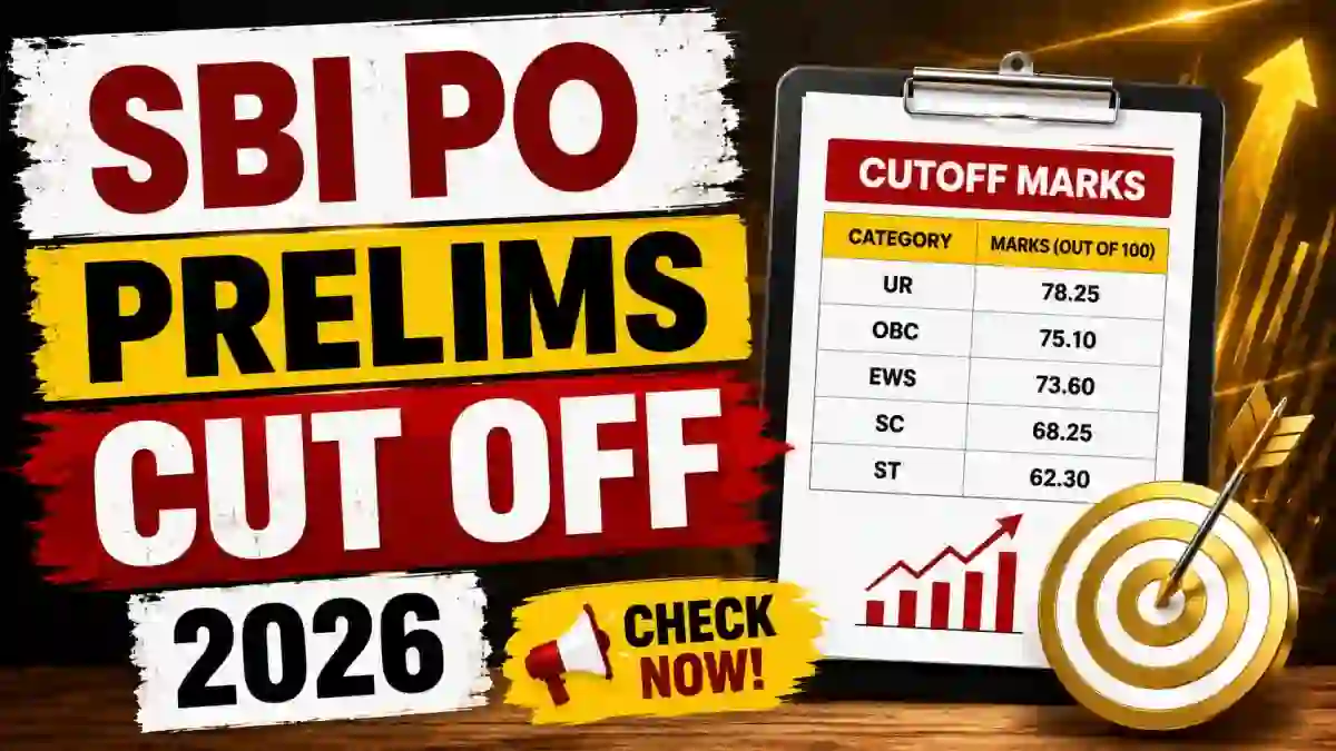 SBI PO Prelims Cut Off 2026 (Out) - Category-Wise Qualifying Marks