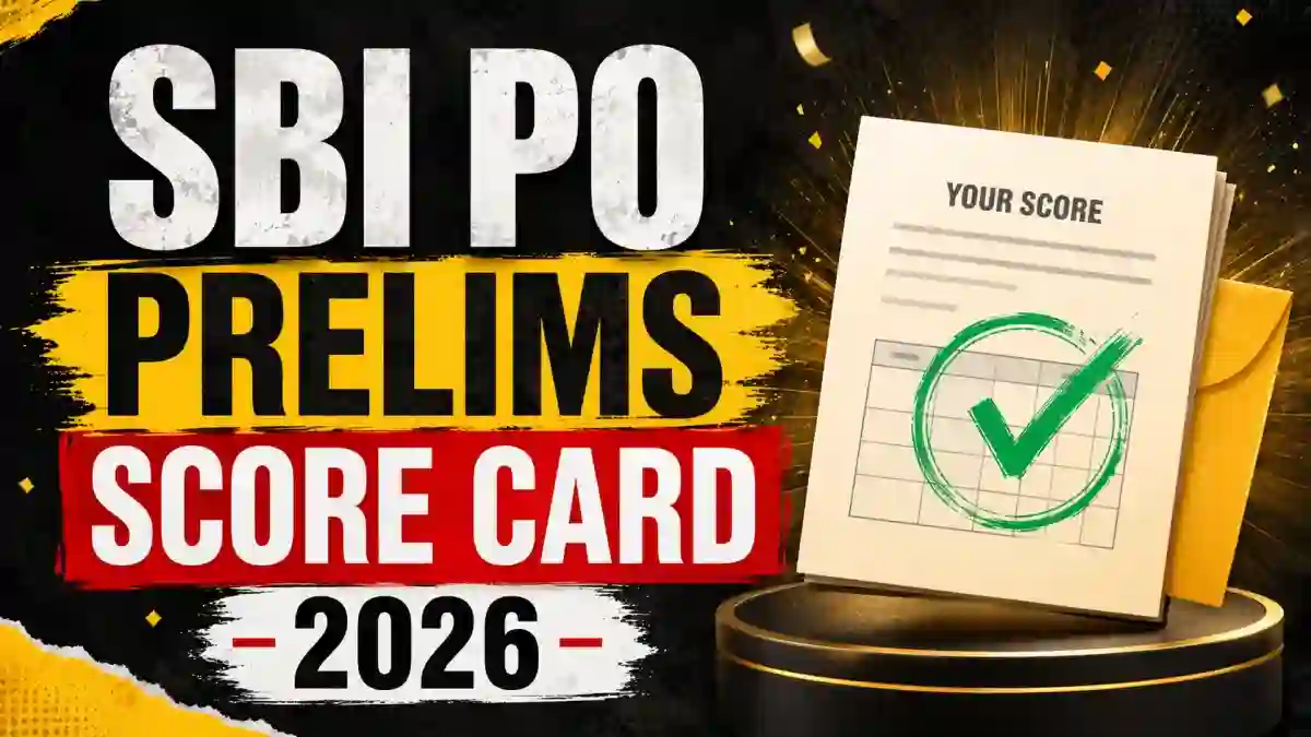 SBI PO Prelims Score Card 2026 Out - Download Prelims Marks at sbi.bank.in