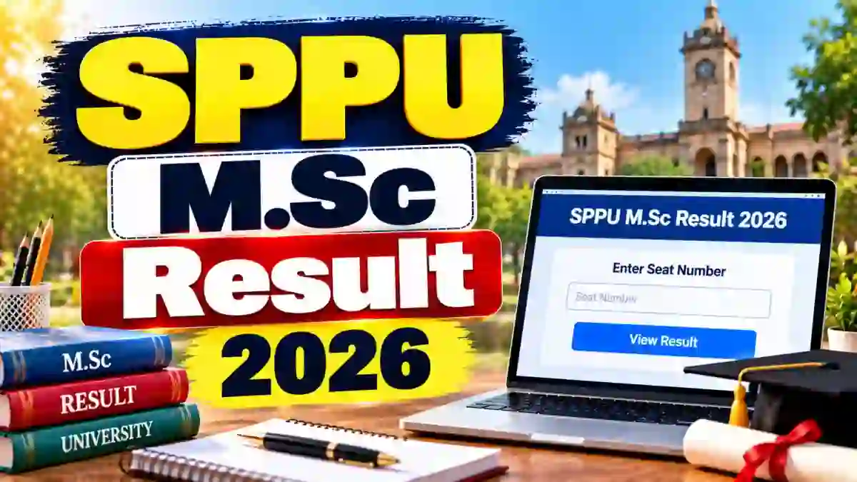 SPPU M.Sc Result 2026 Out - Check First & Second Year Result Online @ unipune.ac.in