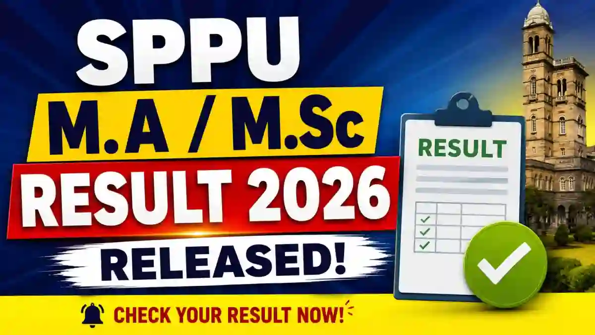 SPPU Result 2026 Out - Direct Link to Check 2nd Year M.A & M.Sc Result Online at unipune.ac.in