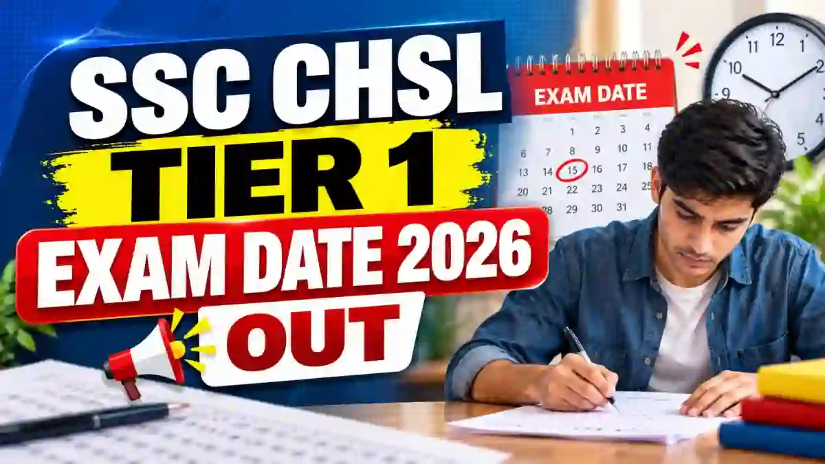 SSC CHSL Tier 1 Exam Date 2026 Out – Check Exam Schedule, Official Notice PDF at ssc.gov.in SSC CHSL Tier 1 Exam Date 2026 Out – Check Exam Schedule, Official Notice PDF at ssc.gov.in