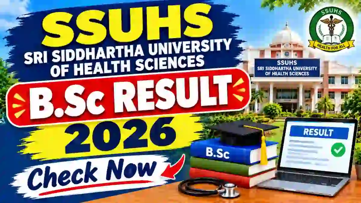 SSUHS B.Sc Nursing Result 2026 Out - Check 5th Semester Result Online @ ssuhs.ac.in