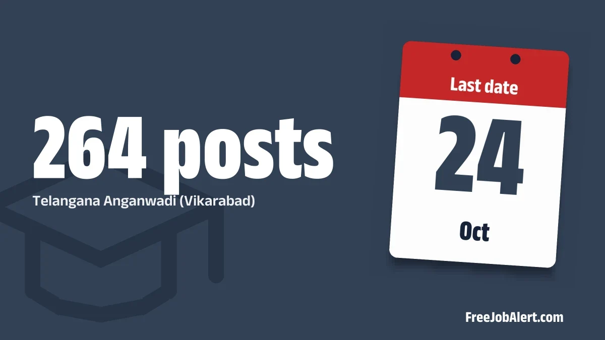 Telangana Anganwadi (Vikarabad) Recruitment 2026 – Apply Online for 264 Anganwadi Teacher & Helper Posts