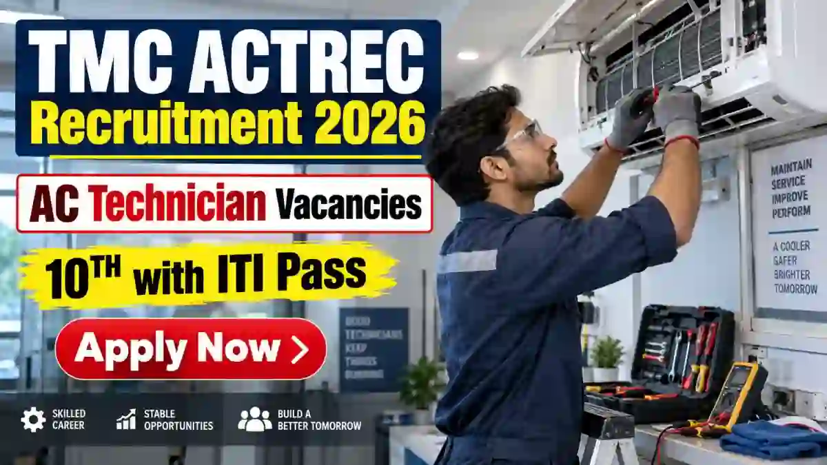 TMC ACTREC AC Technician Recruitment 2026 - Walkin