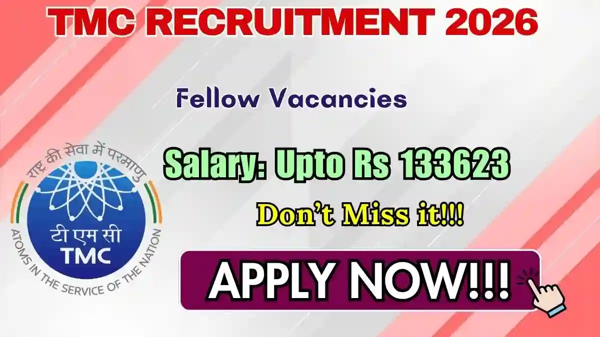 TMC Fellow Recruitment 2026 – Apply Online for 3 Radio Diagnosis Posts
