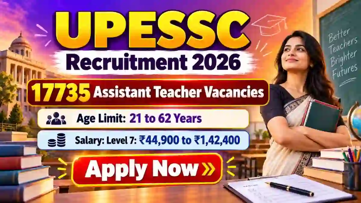 UPESSC TGT Recruitment Notification 2026 - Apply Online 17,735 Assistant Teacher Posts