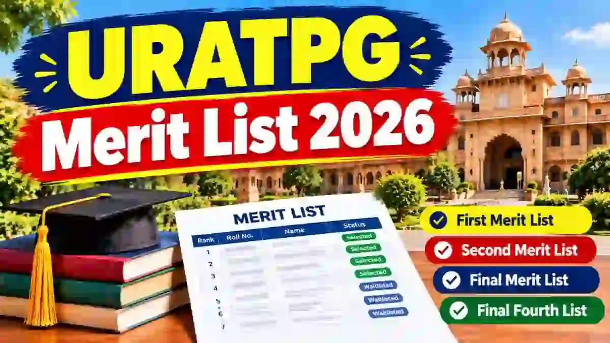 URATPG Merit List 2026 - Direct Link to Check Status Online at uniofraj.org/pg URATPG Merit List 2026 - Direct Link to Check Status Online at uniofraj.org/pg