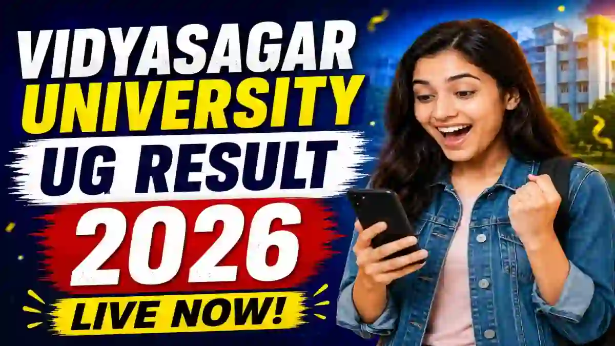 Vidyasagar University UG Result 2026 Out - Check 6th Sem Result Online @ vidyasagar.ac.in