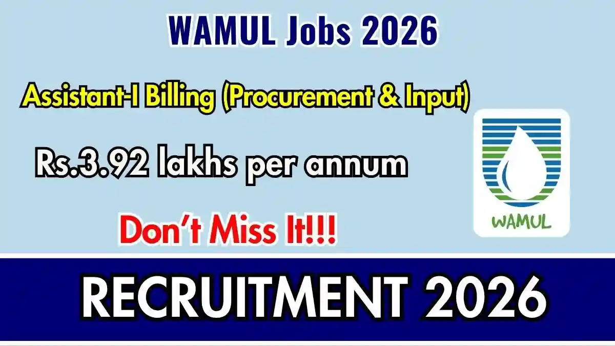 WAMUL Assistant Recruitment 2026 - Apply Online