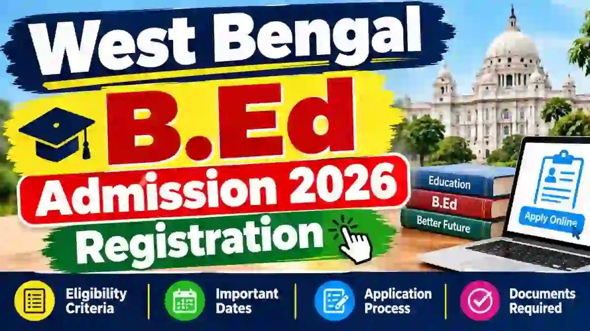 West Bengal B.Ed Admission 2026 - Check Registration Schedule Online @ bsaeu.in West Bengal B.Ed Admission 2026 - Check Registration Schedule Online @ bsaeu.in