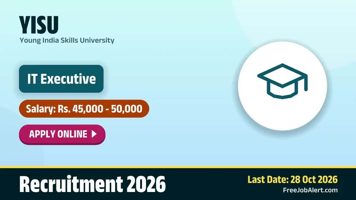 YISU IT Executive Recruitment 2026 – Apply Online YISU IT Executive Recruitment 2026 – Apply Online
