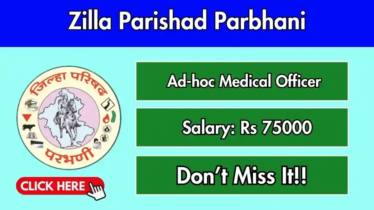 Zilla Parishad Parbhani Medical Officer Recruitment 2026 – Walk-in